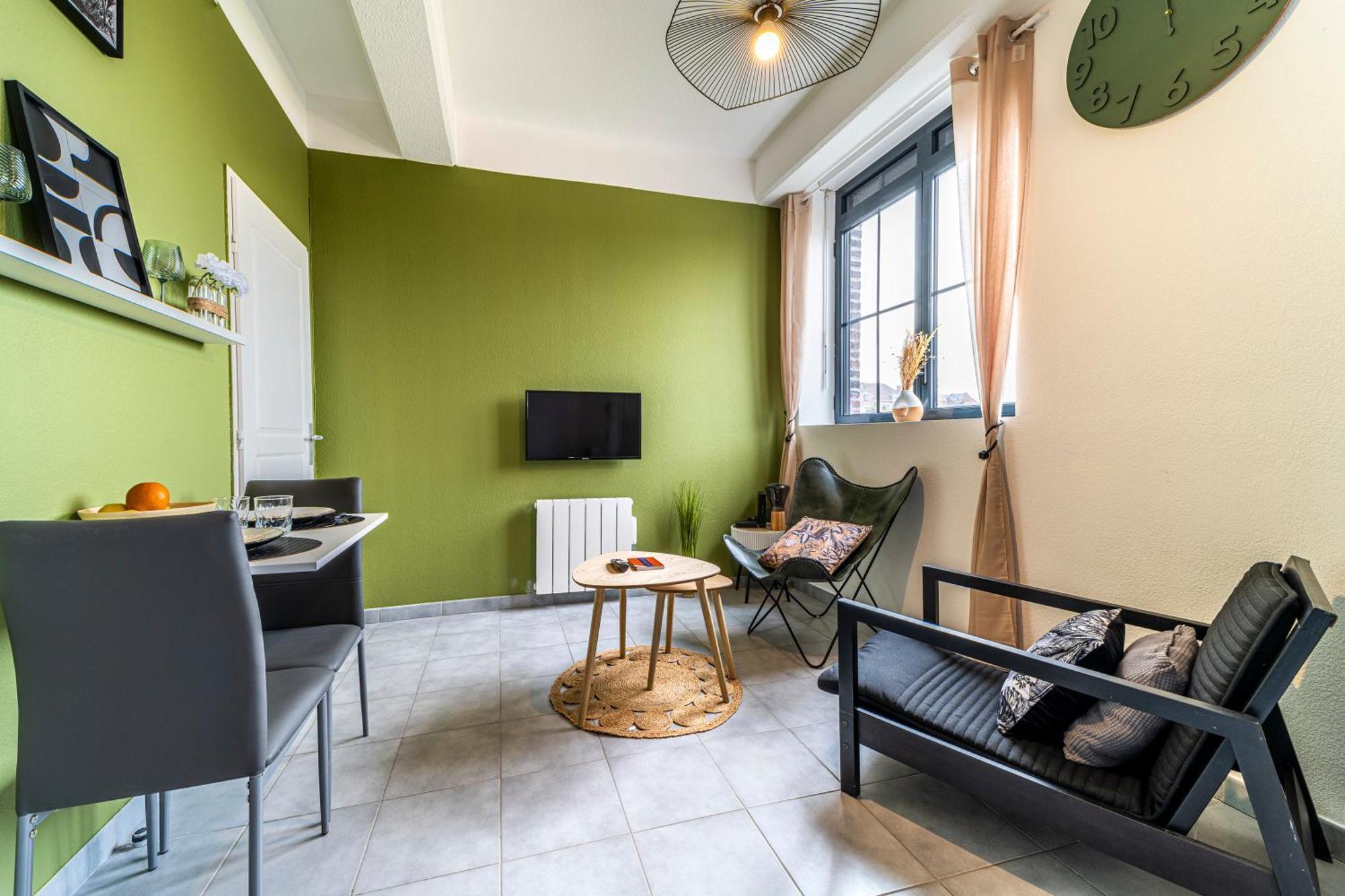 Stay Cosy Lille I Tourcoing - Appartement - Hypercentre - Parking Securise - Wifi - Netflix - Cuisine Buitenkant foto